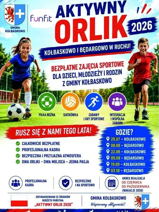 Aktywny Orlik 2026: sportowa sobota w Kołbaskowie
