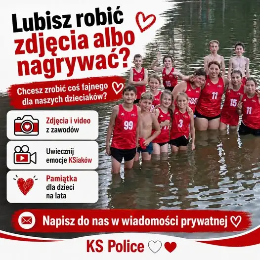 Klub Sportowy Police szuka wolontariusza do fotografowania zawodników