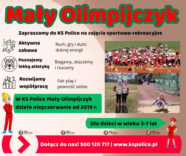 Nowa grupa Małego Olimpijczyka dla 3- i 4-latków w Policach