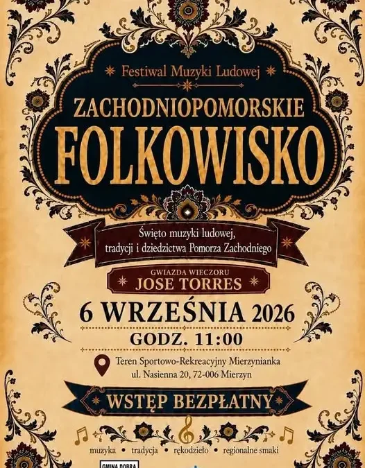 Zachodniopomorskie Folkowisko już 6 września w Mierzyniance – rodzinne święto kultury ludowej