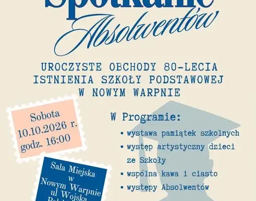 80-lecie Szkoły Podstawowej w Nowym Warpnie – wielkie spotkanie absolwentów
