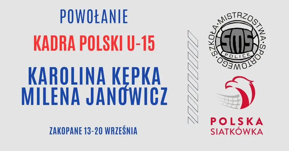 Uczennice z Polic powołane do Kadry Polski U-15 w siatkówce