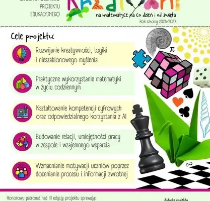 Szkoła w Białej dołączyła do ogólnopolskiego projektu „Kreatywni na matematyce”