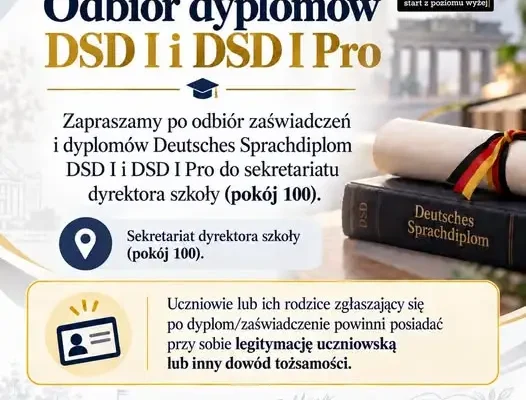 Szkoła w Białej zaprasza po odbiór dyplomów DSD I i DSD I Pro