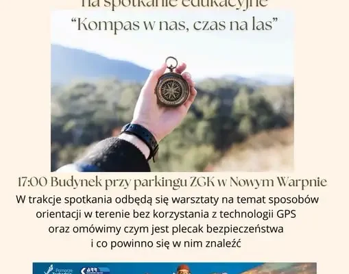 Nowe Warpno: warsztaty o orientacji w lesie bez GPS i plecaku bezpieczeństwa
