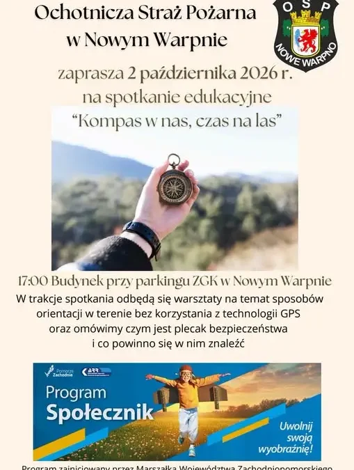 Nowe Warpno: warsztaty o orientacji w lesie bez GPS i plecaku bezpieczeństwa