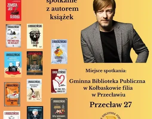 Alek Rogoziński spotka się z czytelnikami w Przecławiu