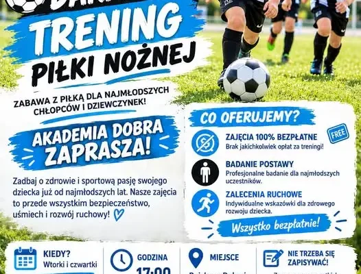 Gmina Dobra: dziś o 17:00 kolejne zajęcia sportowe dla dzieci