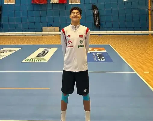 Rene Kurcz z SMS Police na zgrupowaniu reprezentacji Polski U-15