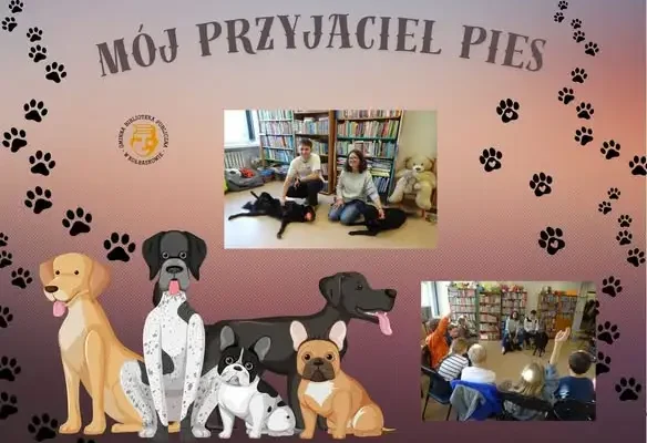 Dzień Kundelka w bibliotece: dzieci uczyły się empatii i bezpieczeństwa z psami Vigo i Belką